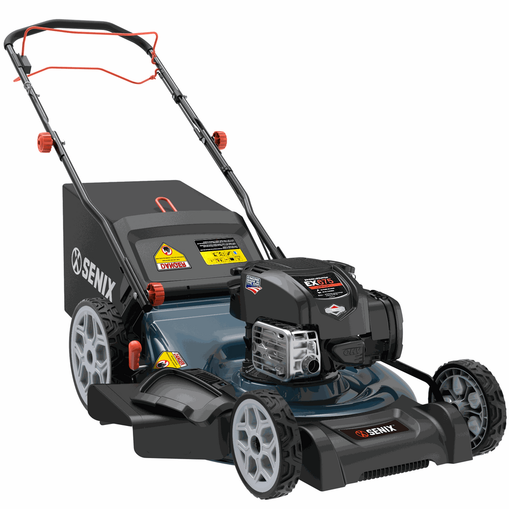 22" 163cc 4-Cycle Briggs & Stratton Engine Gas Self-Propelled Lawn Mower with 3-in-1 Mulching, Bagging, Side Discharge
