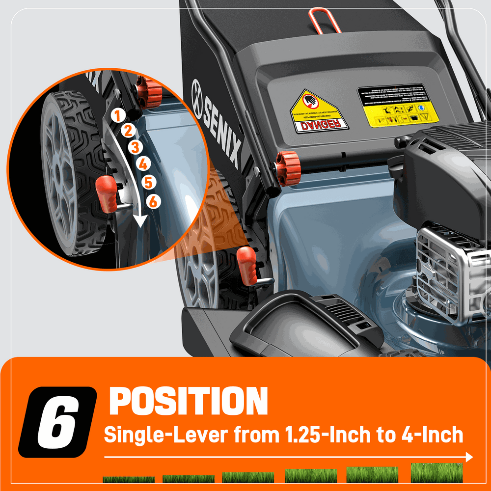 22" 163cc 4-Cycle Briggs & Stratton Engine Gas Self-Propelled Lawn Mower with 3-in-1 Mulching, Bagging, Side Discharge