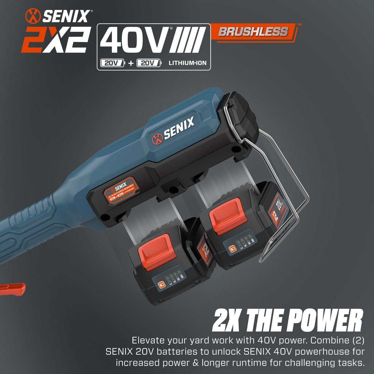 2X2 40V Max* 18" Cordless Snow Blower, Brushless (2 5.0 Ah Batteries & Charger Included)