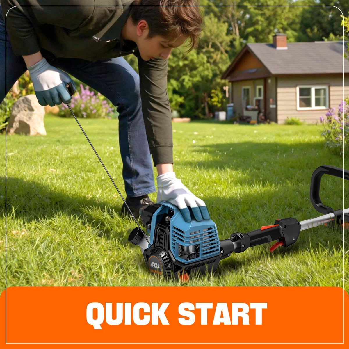 4QL® 31cc 4-Cycle 18" Gas String Trimmer, Attachment Capable