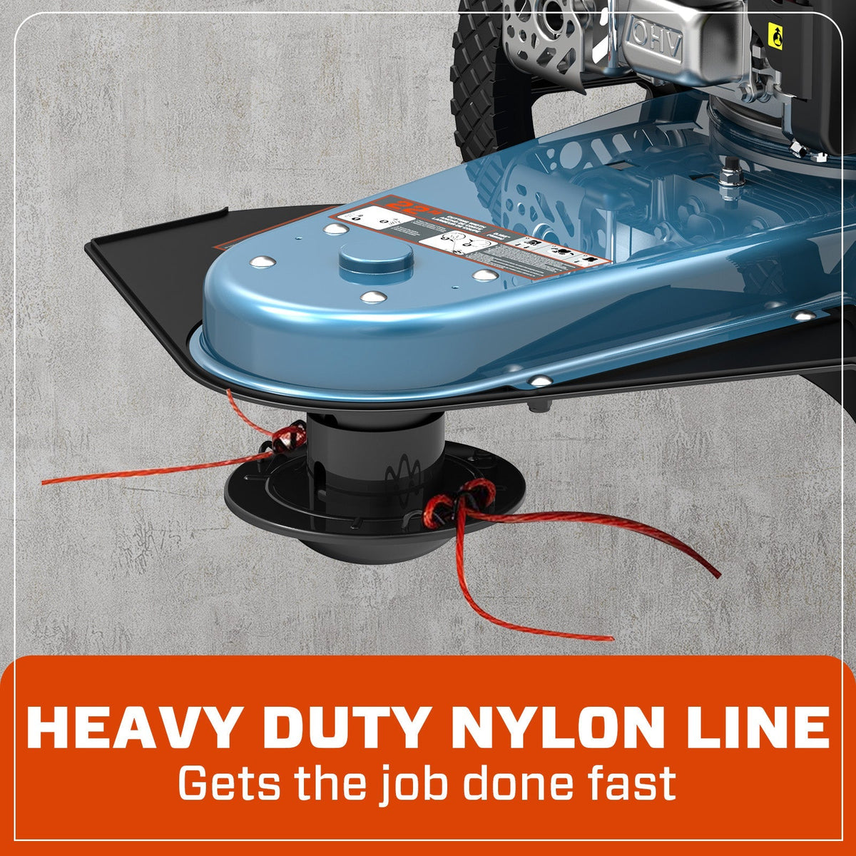 22" 160cc 4-Cycle Gas Powered High Wheel String Trimmer