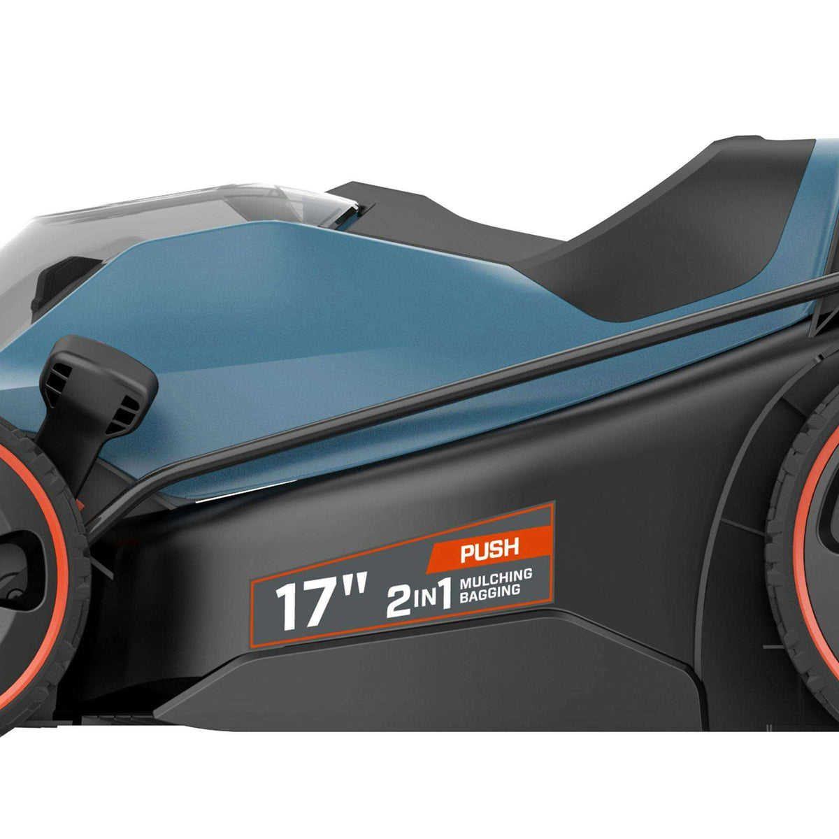 2X2 40V Max* 17" Cordless Electric Push Lawn Mower 2-in-1 Mulching & Bagging, Brushless (2 5.0 Ah Batteries & Charger Included)