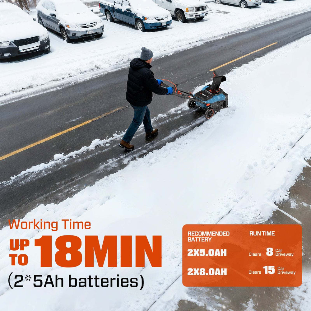 2X2 40V Max* 18" Cordless Snow Blower, Brushless (2 5.0 Ah Batteries & Charger Included)