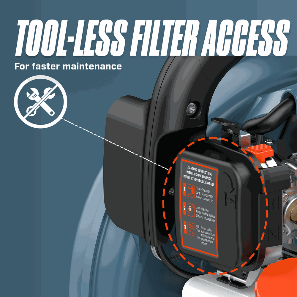 4QL® 26.5cc 4-Cycle Gas Powered Handheld Leaf Blower