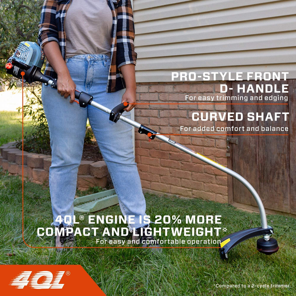 4QL® 31cc 4-Cycle 18" Gas String Trimmer, Attachment Capable