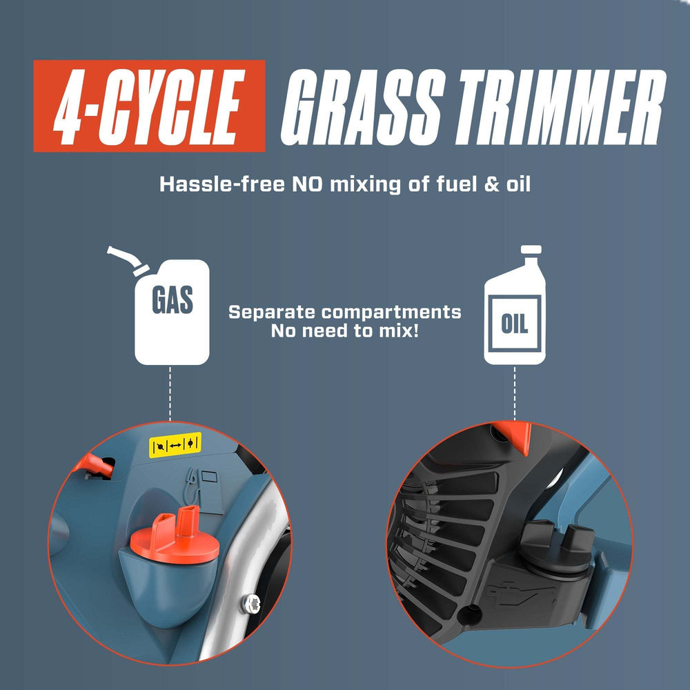 4QL® 31cc 4-Cycle 18" Gas String Trimmer, Attachment Capable
